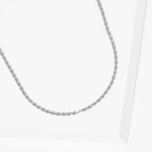 Load image into Gallery viewer, Gold White Gold Dipped Rope Chain Metal Necklace
