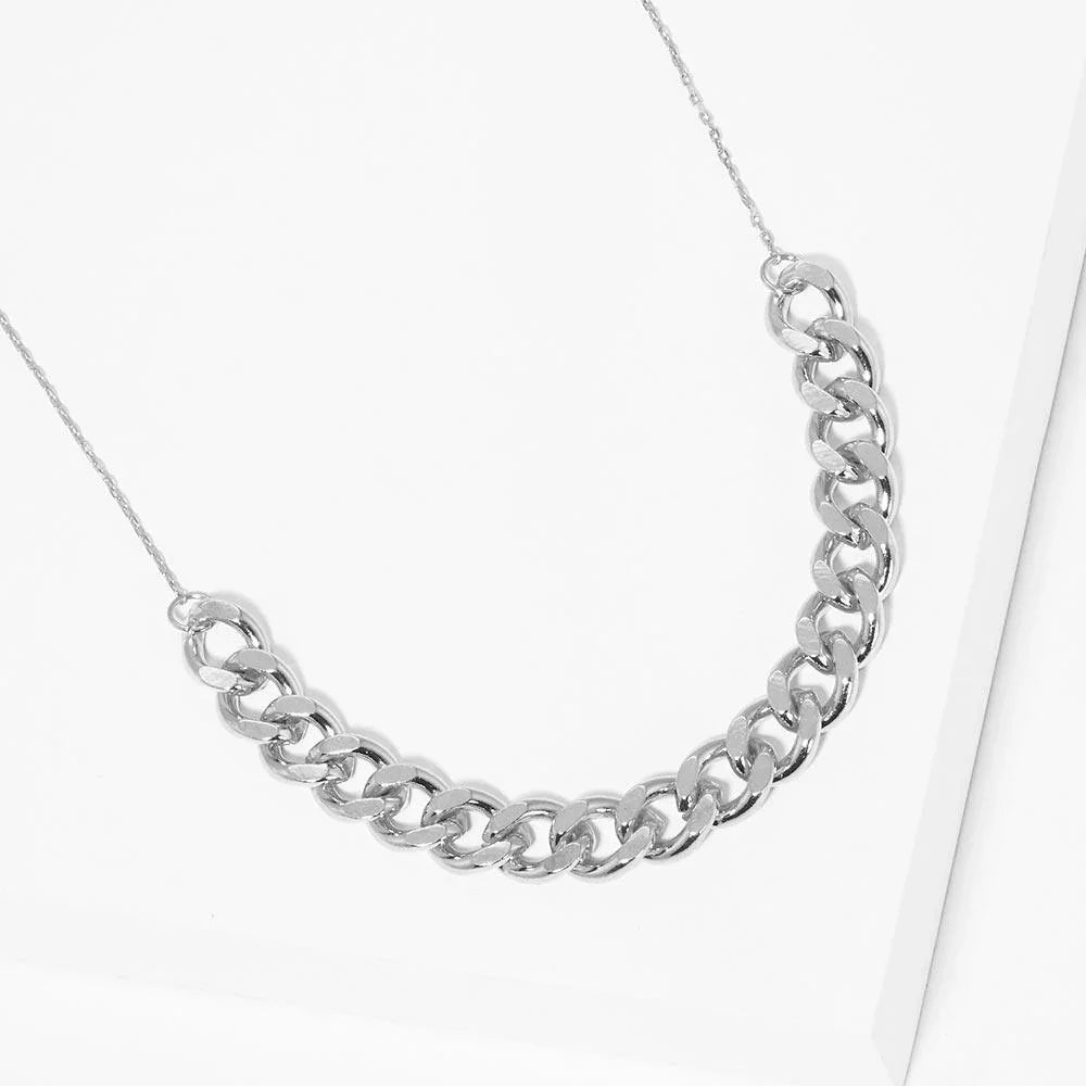 Gold White Gold Dipped Metal Chain Necklace - Jewelry Store by Erik Rayo
