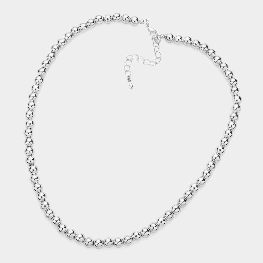Gold White Gold Dipped Ball Chain Necklace - Jewelry Store by Erik Rayo