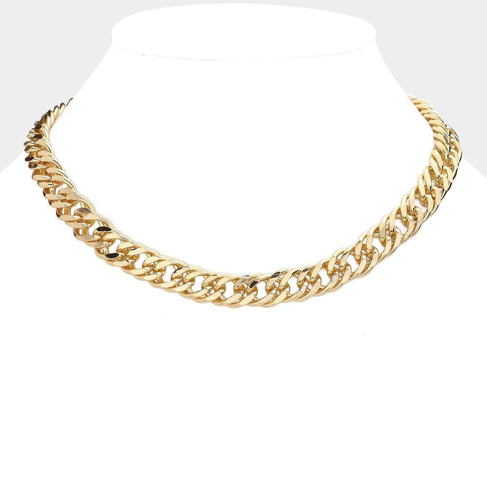 Gold Metal Chain Necklace - Jewelry Store by Erik Rayo