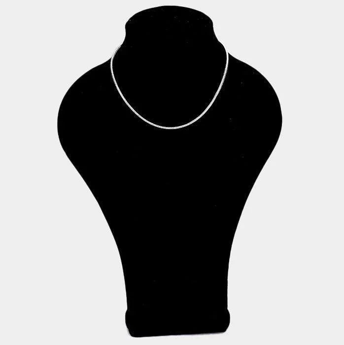 Silver 16 INCH, 3.2mm-Gold Plated Snake Chain Metal Necklace - Jewelry Store by Erik Rayo