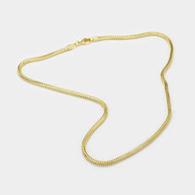 Load image into Gallery viewer, Gold 18 INCH Snake chain necklace
