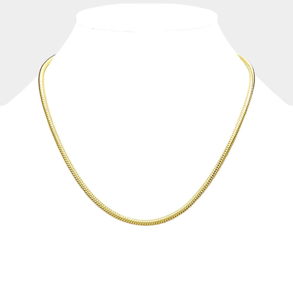 Gold 18 INCH Snake chain necklace