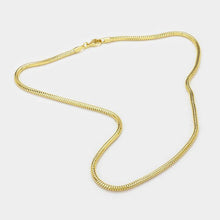 Load image into Gallery viewer, Gold 20 INCH Snake chain necklace
