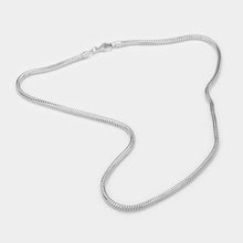 Load image into Gallery viewer, Silver 20 INCH Snake chain necklace
