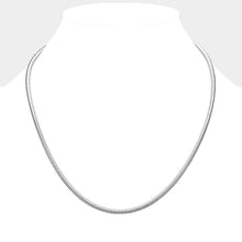 Load image into Gallery viewer, Silver 20 INCH Snake chain necklace
