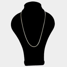 Load image into Gallery viewer, Gold 24 INCH, 3.2mm-Gold Plated Snake Chain Metal Necklace
