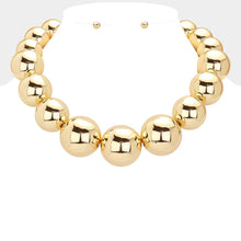 Load image into Gallery viewer, Gold Metal Ball Necklace
