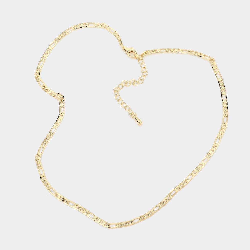 Gold Metal Chain Link Necklace - Jewelry Store by Erik Rayo