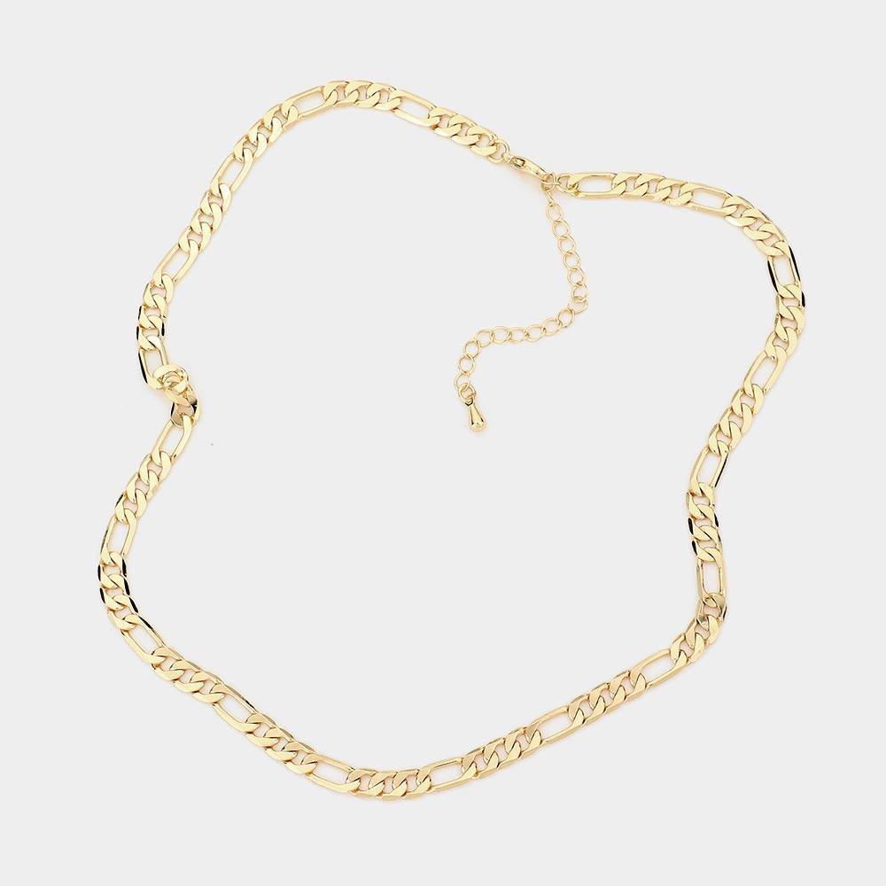 Gold Metal Chain Link Necklace - Jewelry Store by Erik Rayo