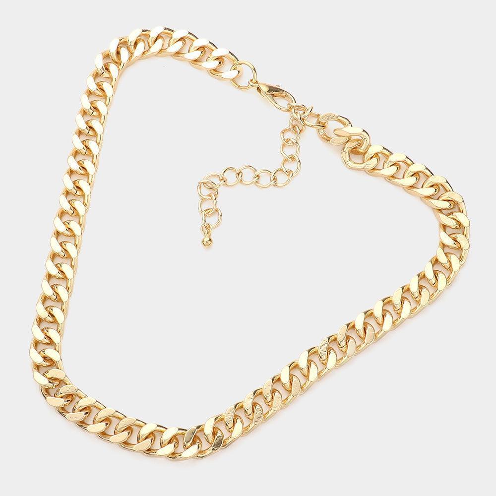 Gold Metal Chain Necklace - Jewelry Store by Erik Rayo