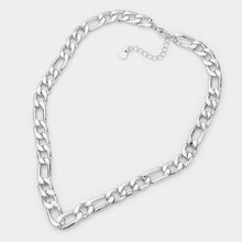 Load image into Gallery viewer, Chevron Metal Chain Link Necklace
