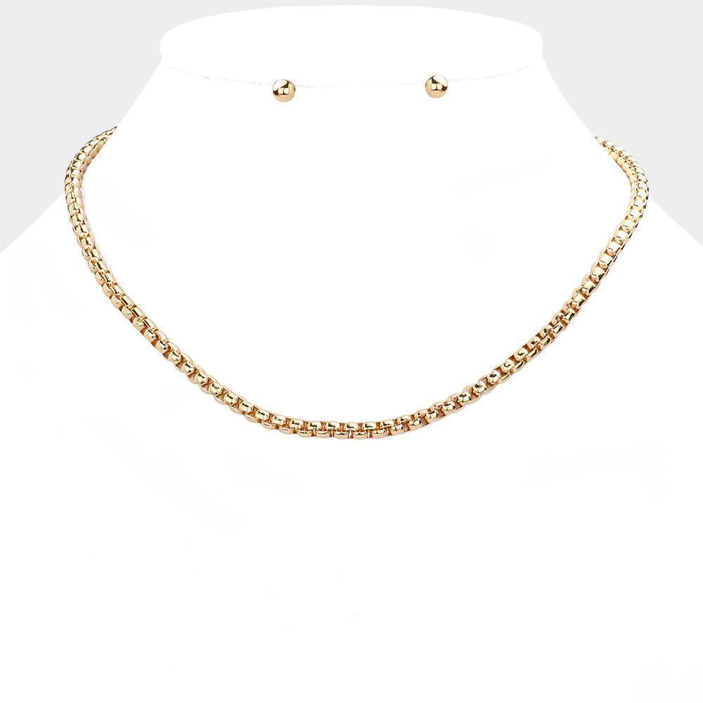 Gold Metal Chain Necklace - Jewelry Store by Erik Rayo