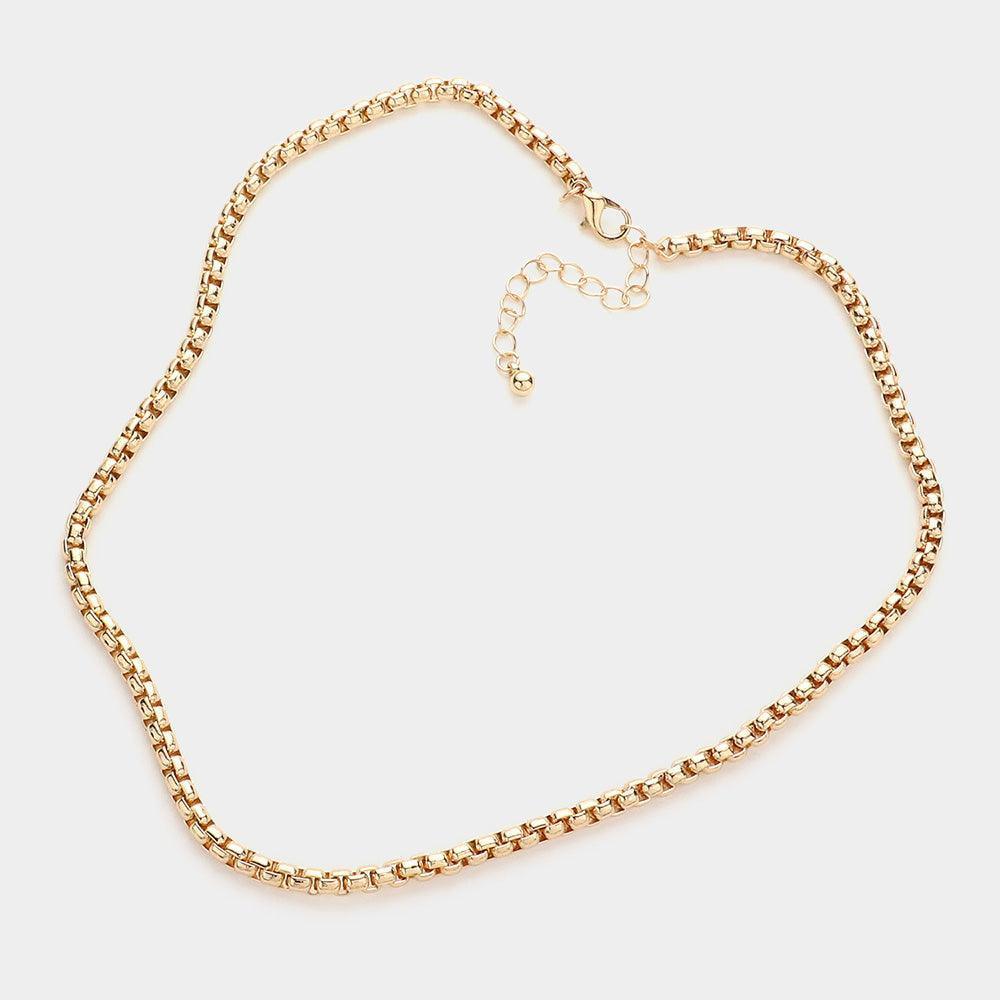 Gold Metal Chain Necklace - Jewelry Store by Erik Rayo