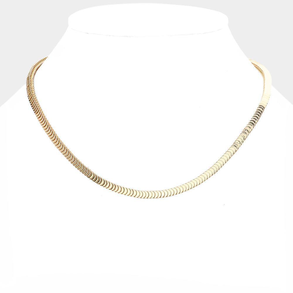 Gold Metal Chain Necklace - Jewelry Store by Erik Rayo