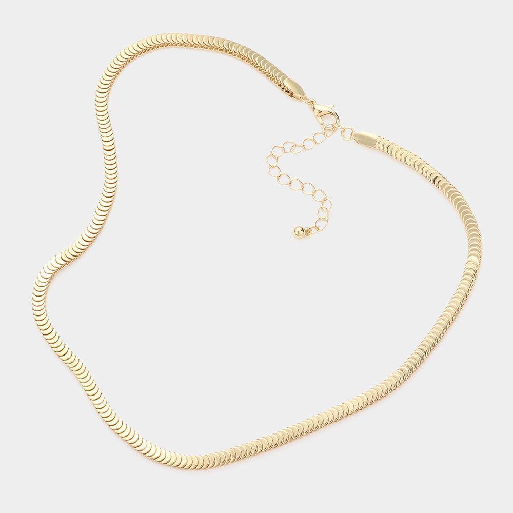 Gold Metal Chain Necklace - Jewelry Store by Erik Rayo