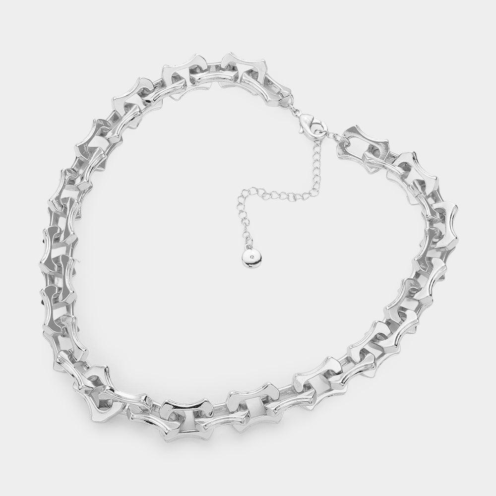 Abstract Open Metal Link Necklace - Jewelry Store by Erik Rayo