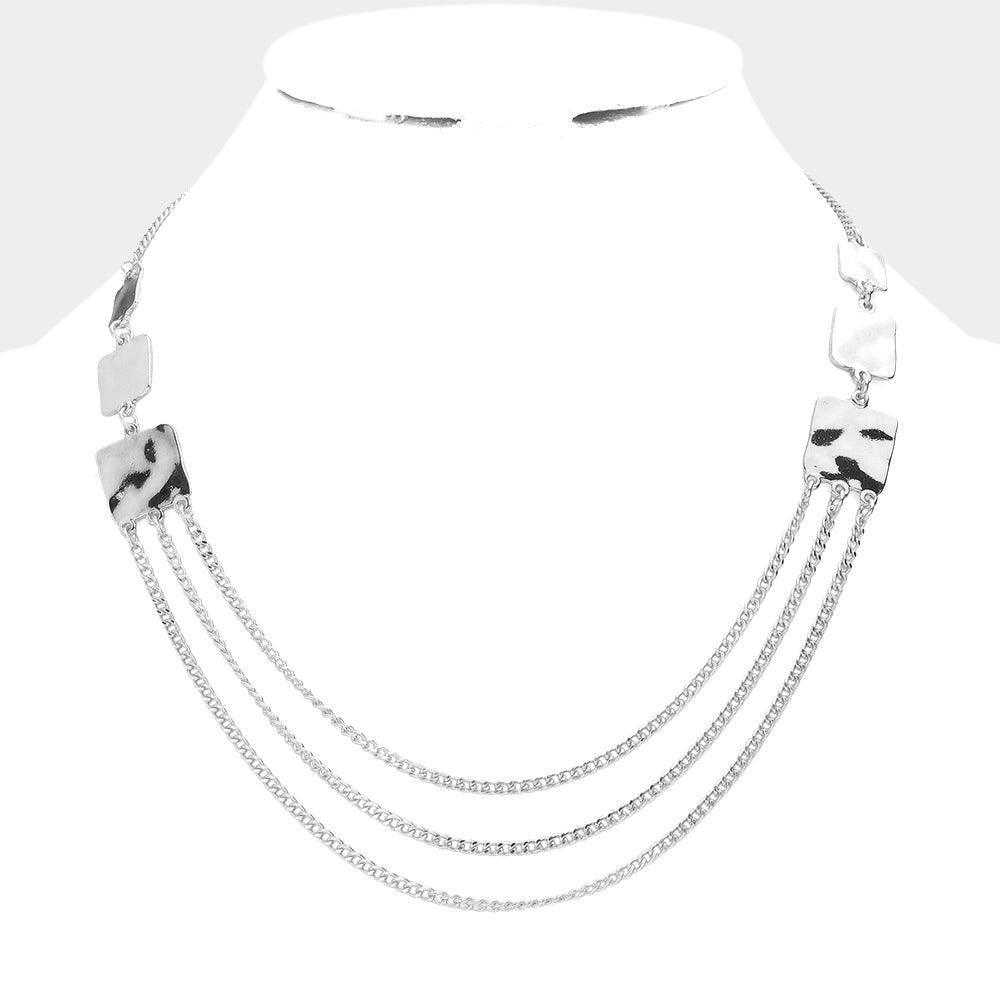 Triple Chain Layered Necklace - Jewelry Store by Erik Rayo