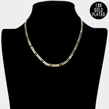 Load image into Gallery viewer, Gold 18K Gold Plated Metal Chain Necklace
