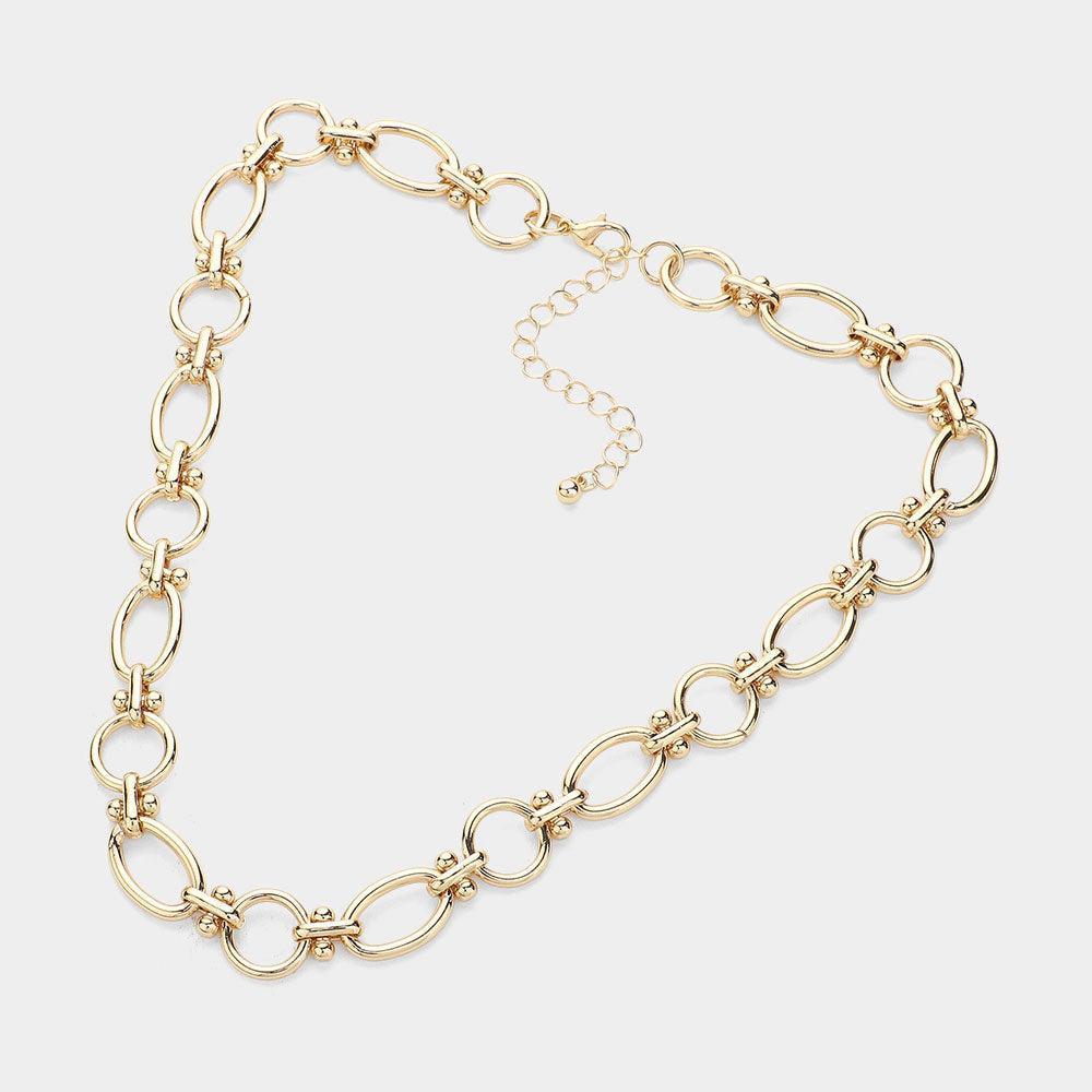 Gold Metal Link Necklace - Jewelry Store by Erik Rayo