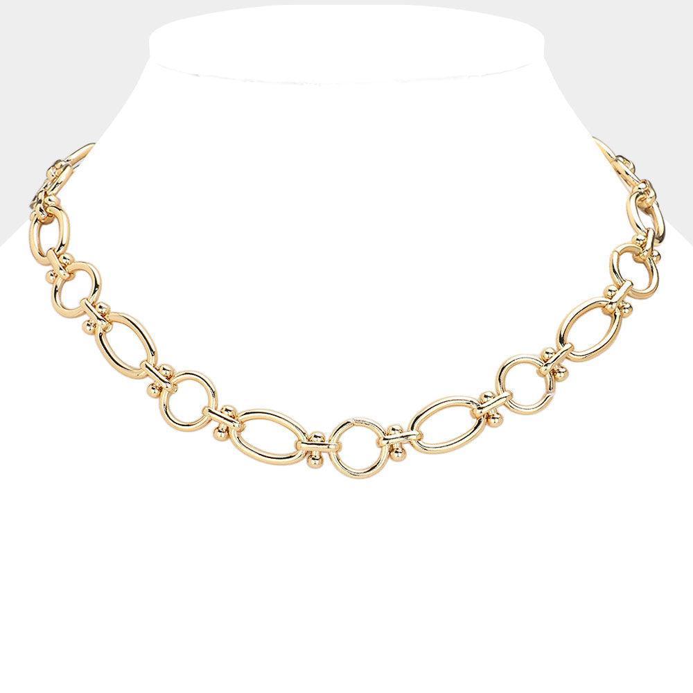 Gold Metal Link Necklace - Jewelry Store by Erik Rayo