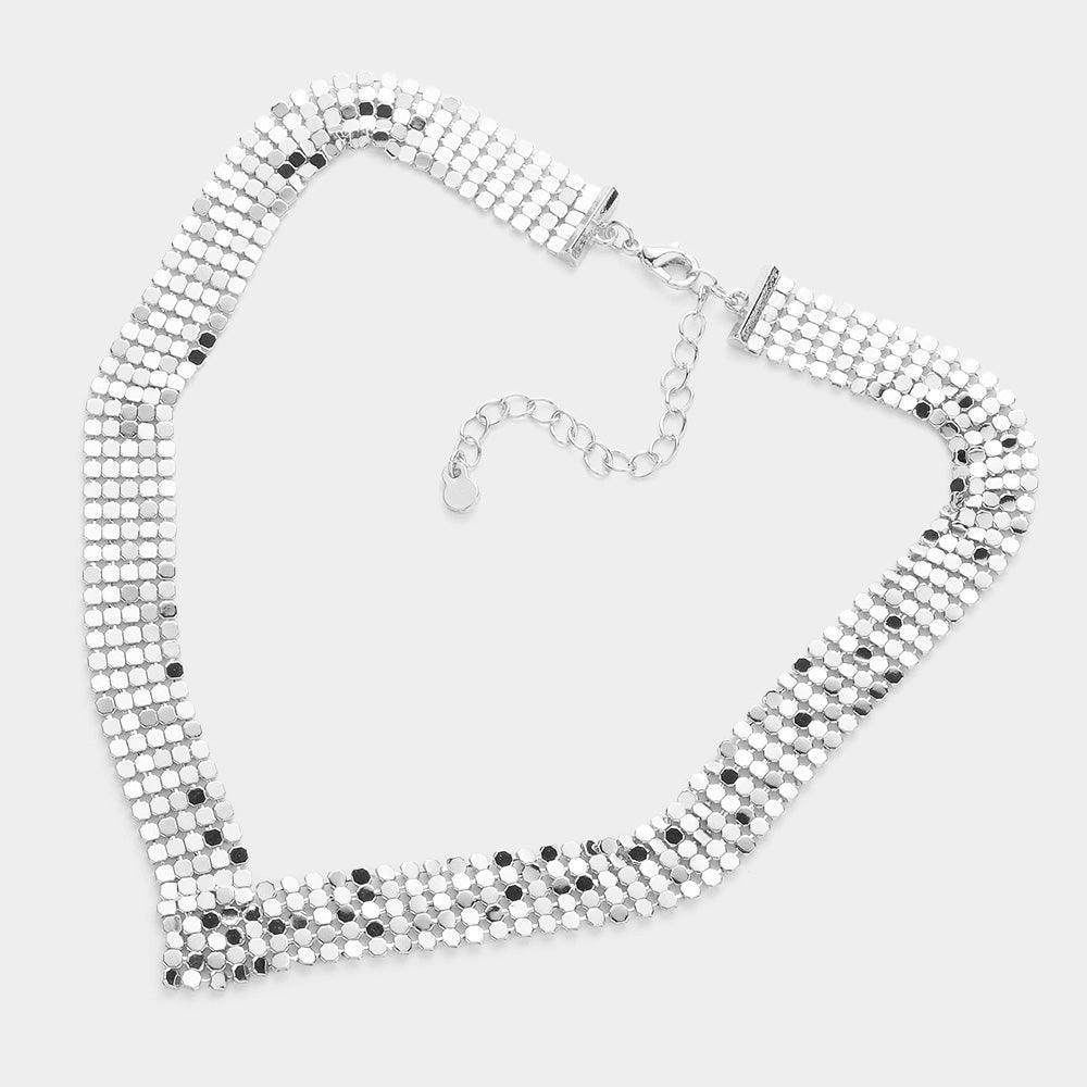 V Shaped Metal Chain Necklace - Jewelry Store by Erik Rayo