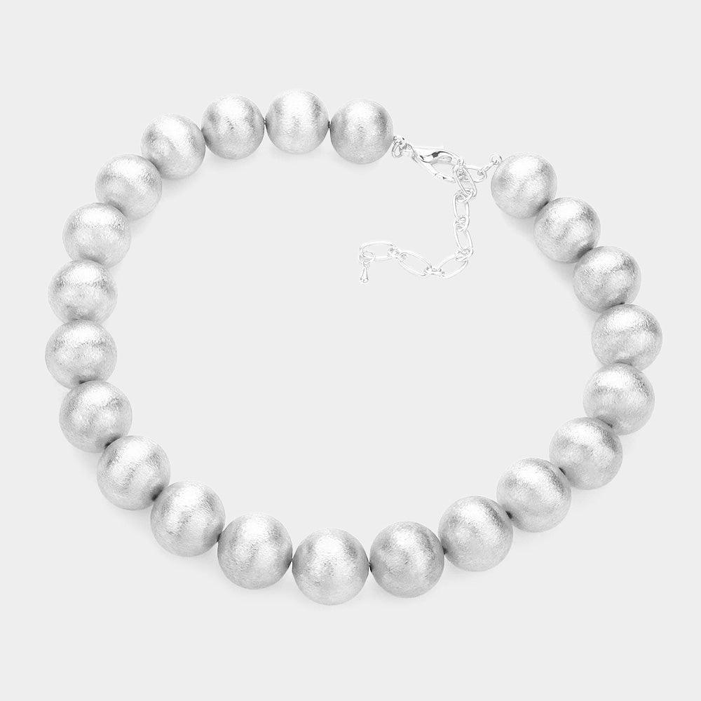 Metal Ball Collar Necklace - Jewelry Store by Erik Rayo