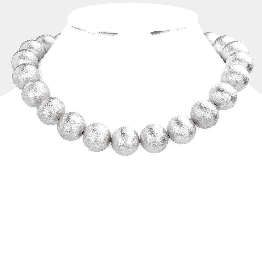 Metal Ball Collar Necklace - Jewelry Store by Erik Rayo