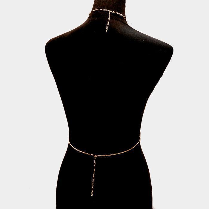 Gold Metal Mesh Camisole Top Body Chain Necklace - Jewelry Store by Erik Rayo