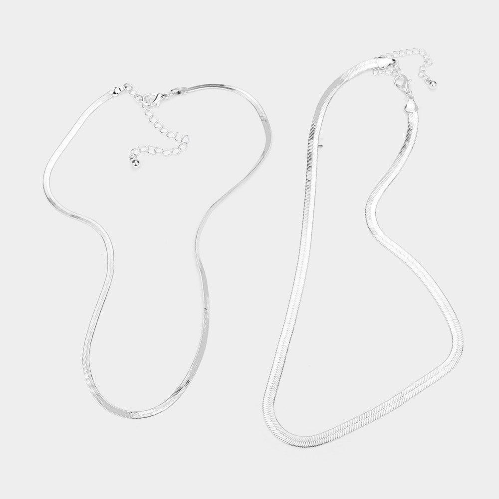 2PCS - Metal Snake Chain Necklaces - Jewelry Store by Erik Rayo