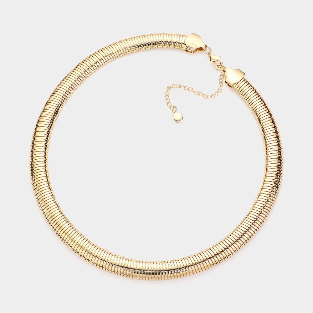 Gold Metal Snake Chain Necklace - Jewelry Store by Erik Rayo