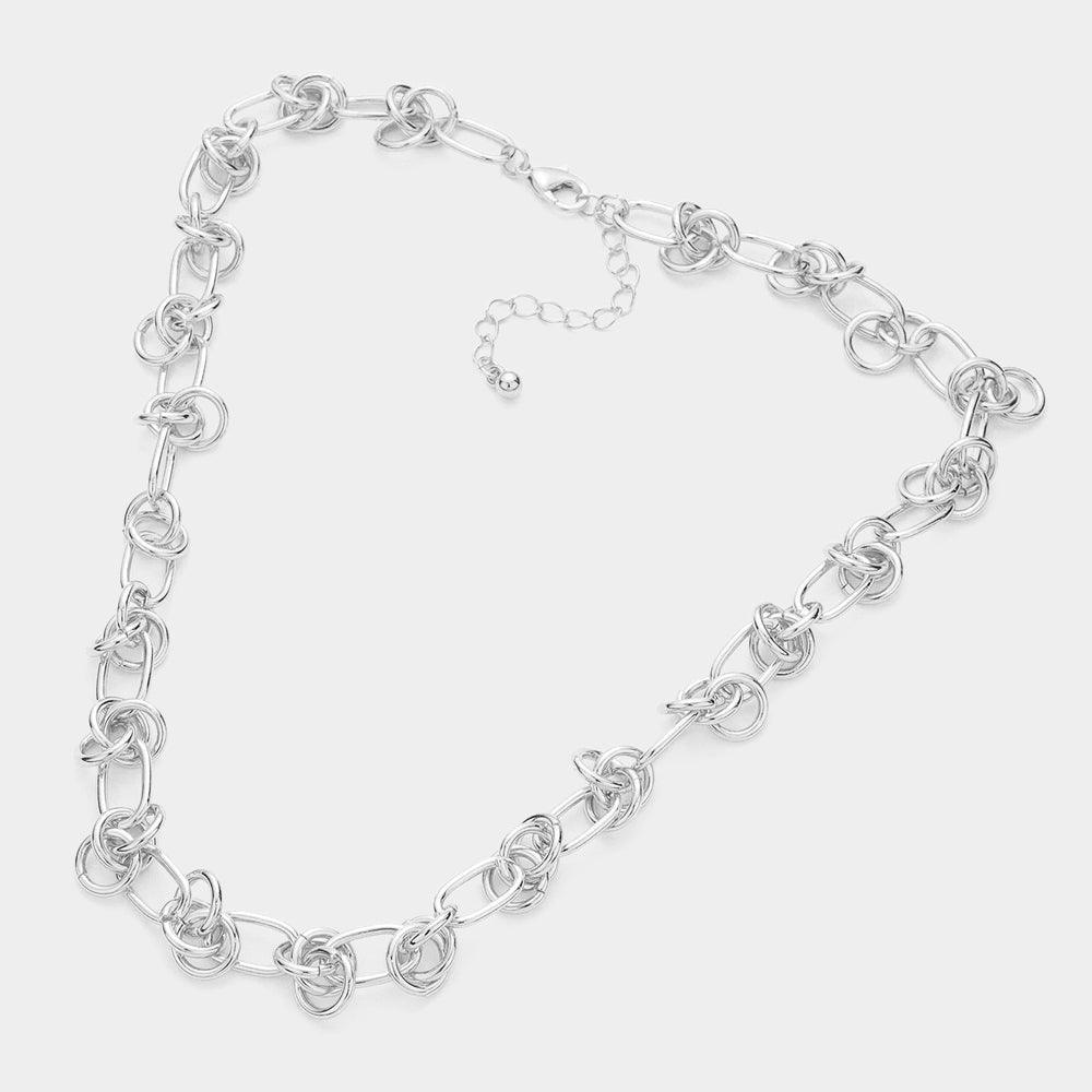 Abstract Metal Chain Necklace - Jewelry Store by Erik Rayo