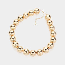 Load image into Gallery viewer, Gold Metal Ball Necklace
