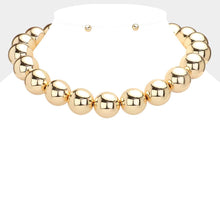 Load image into Gallery viewer, Gold Metal Ball Necklace
