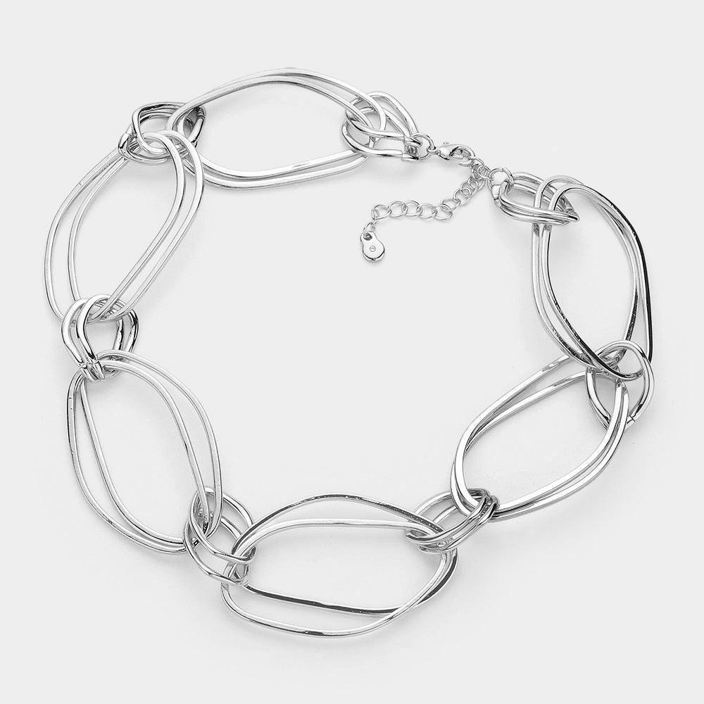 Chunky Abstract Metal Wire Necklace - Jewelry Store by Erik Rayo