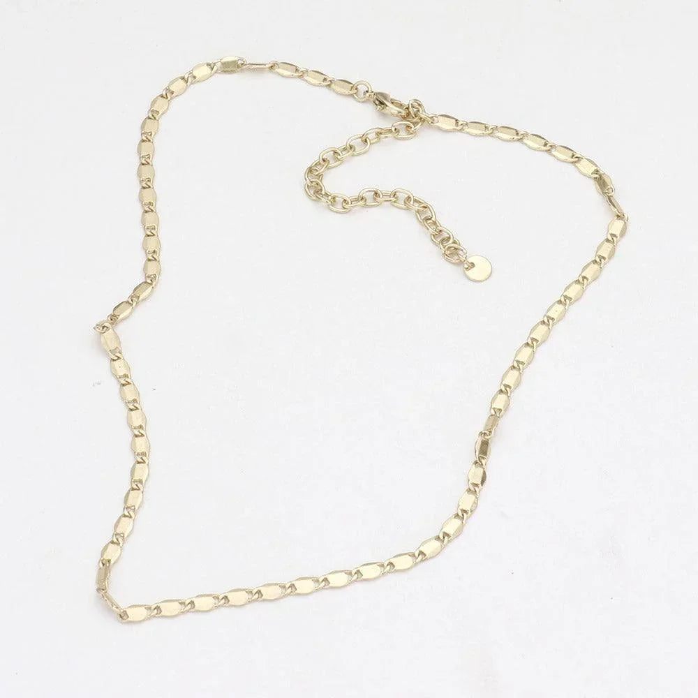 Gold Brass Metal Link Necklace - Jewelry Store by Erik Rayo
