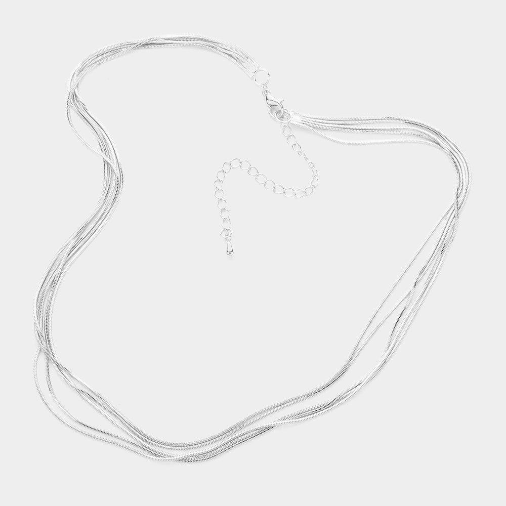 Brass Metal Chain Multi Layered Necklace - Jewelry Store by Erik Rayo