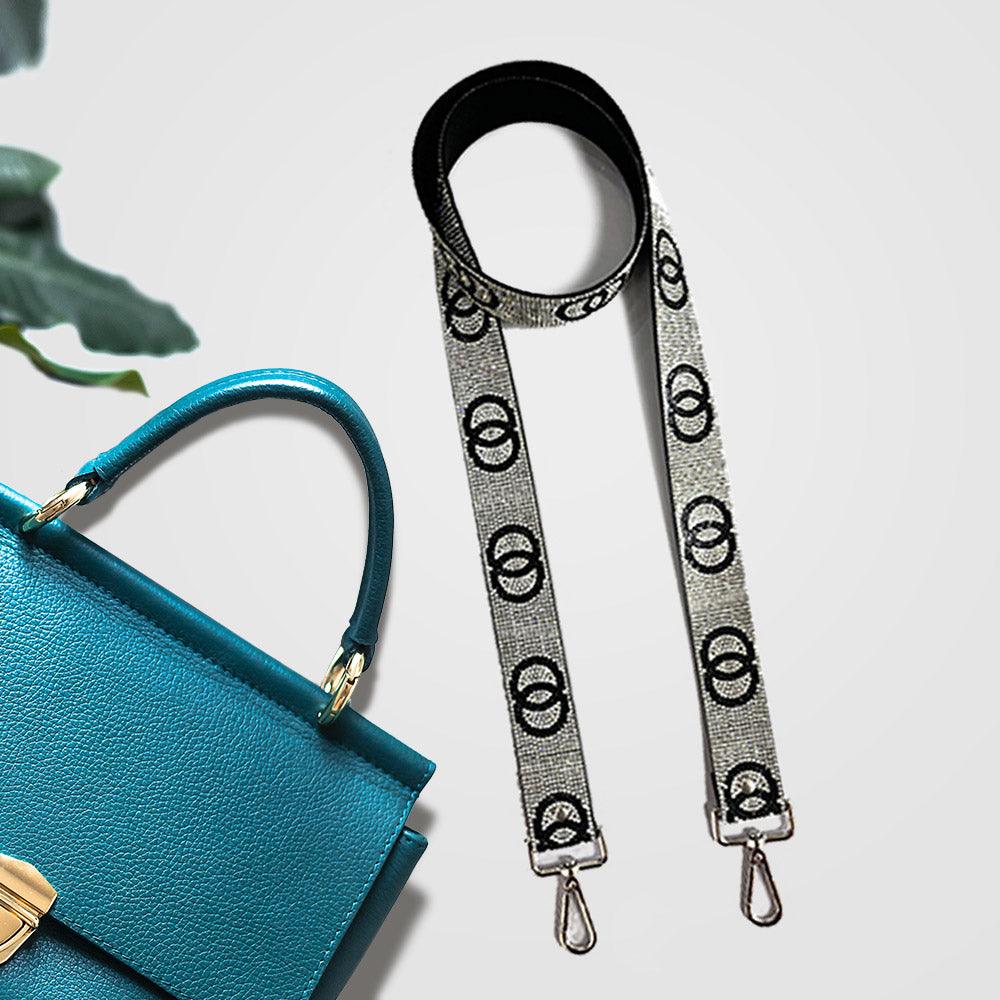 Double Open Circle Link Bling Bag Strap