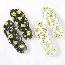 Load image into Gallery viewer, White Love Your Smile Message Flip Flop Slippers
