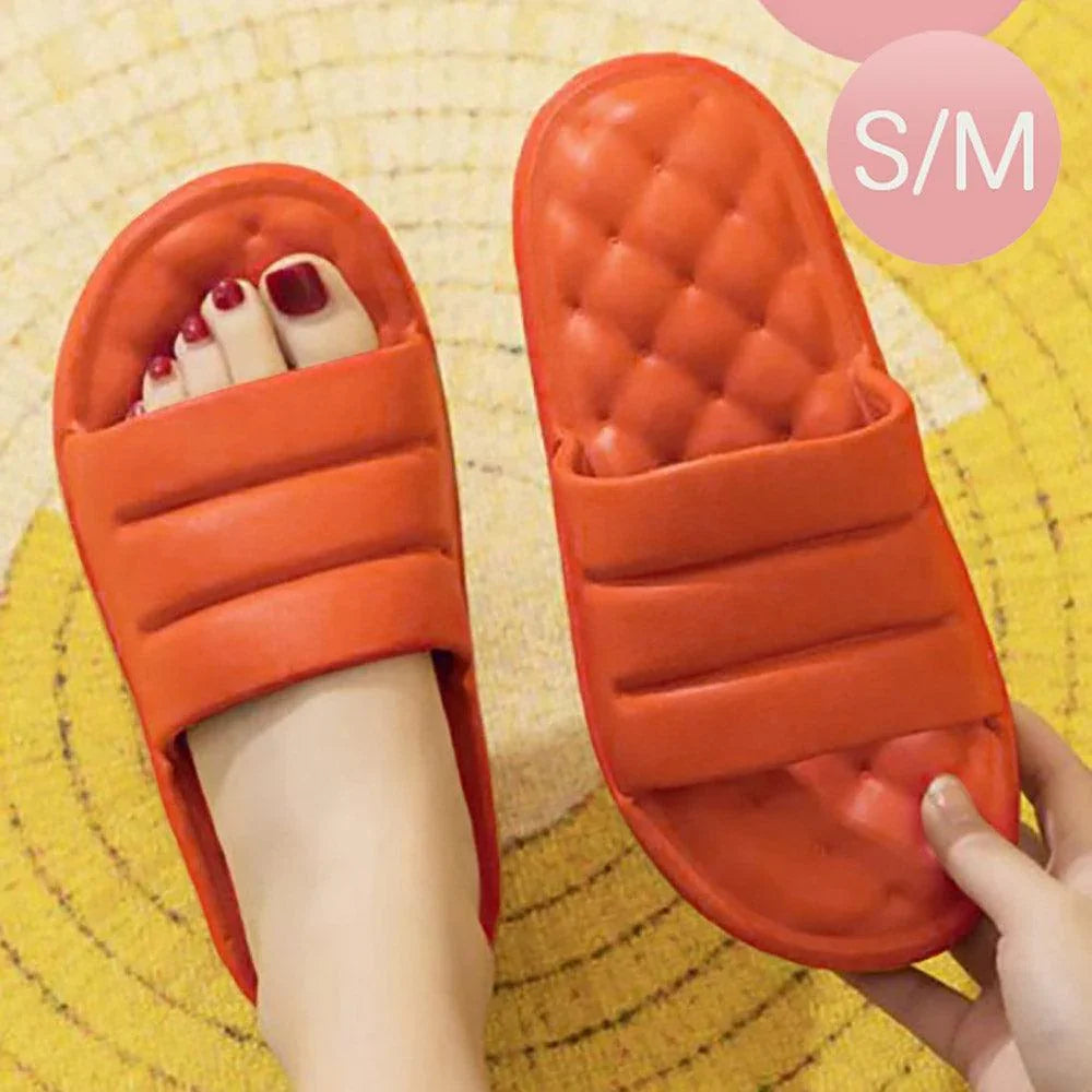 Orange Solid Soft Sole Slippers - Jewelry Store by Erik Rayo