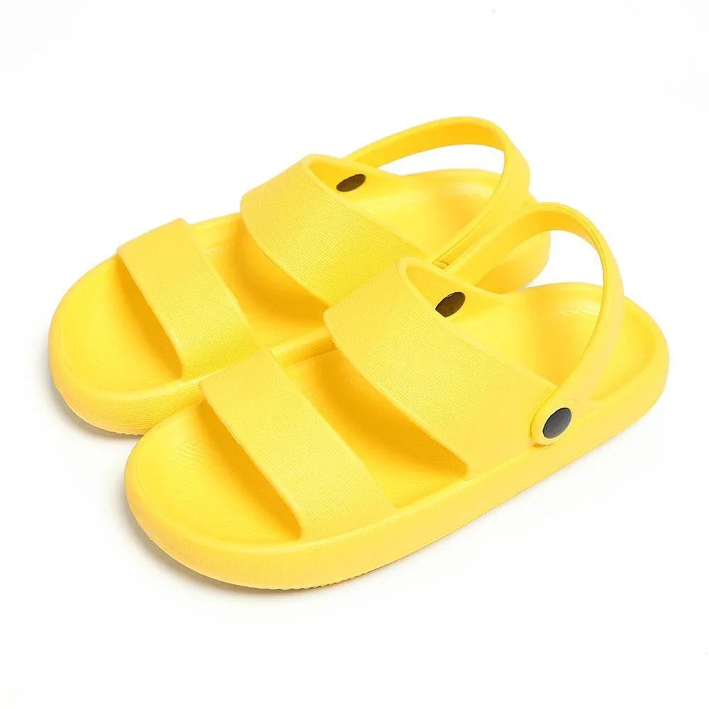 Yellow Solid Soft Sole Sandals / Slippers - Jewelry Store by Erik Rayo