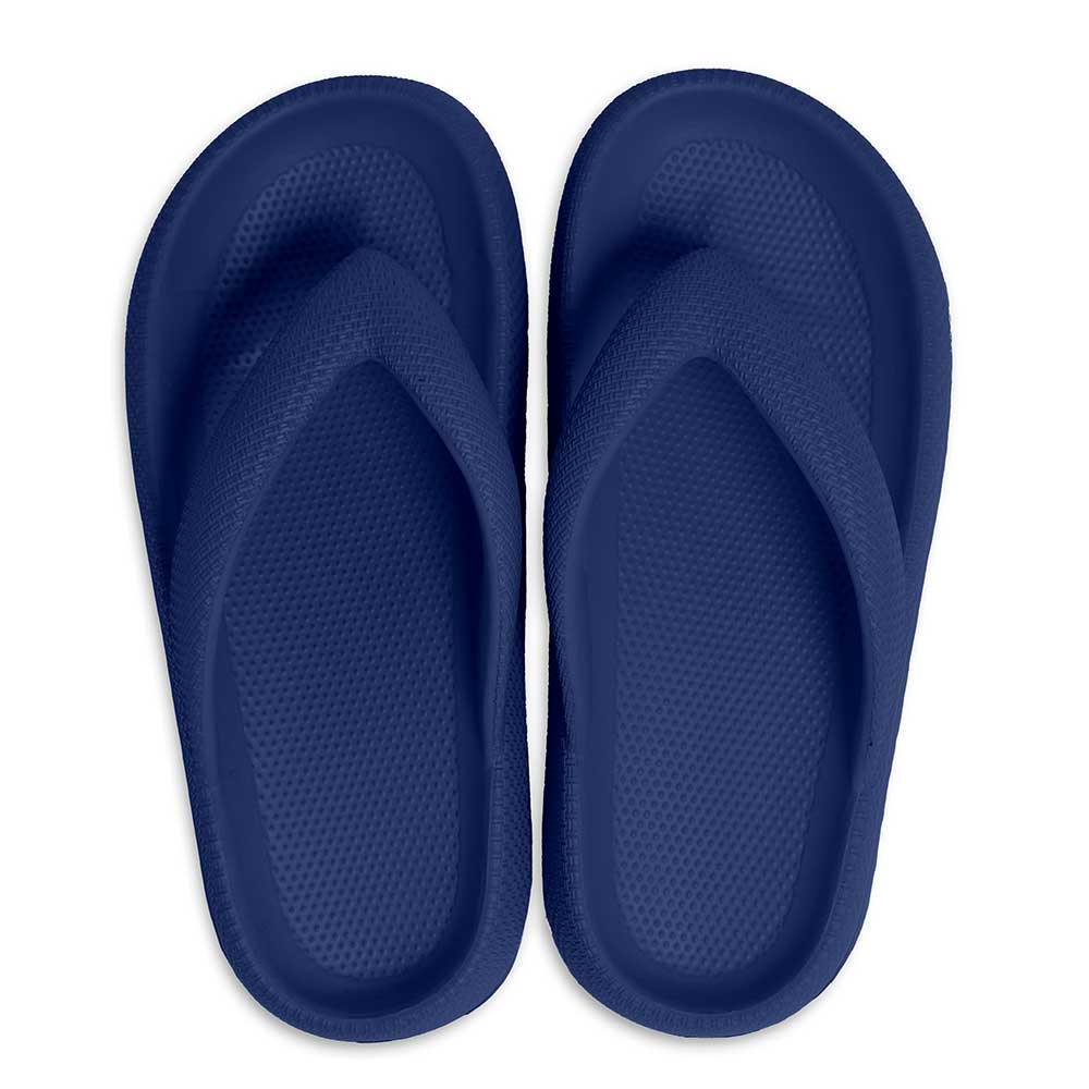 Blue Solid Soft Sole Flip Flop Slippers - Jewelry Store by Erik Rayo