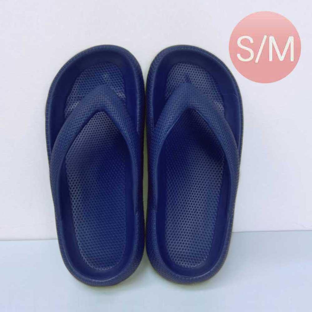 Blue Solid Soft Sole Flip Flop Slippers - Jewelry Store by Erik Rayo