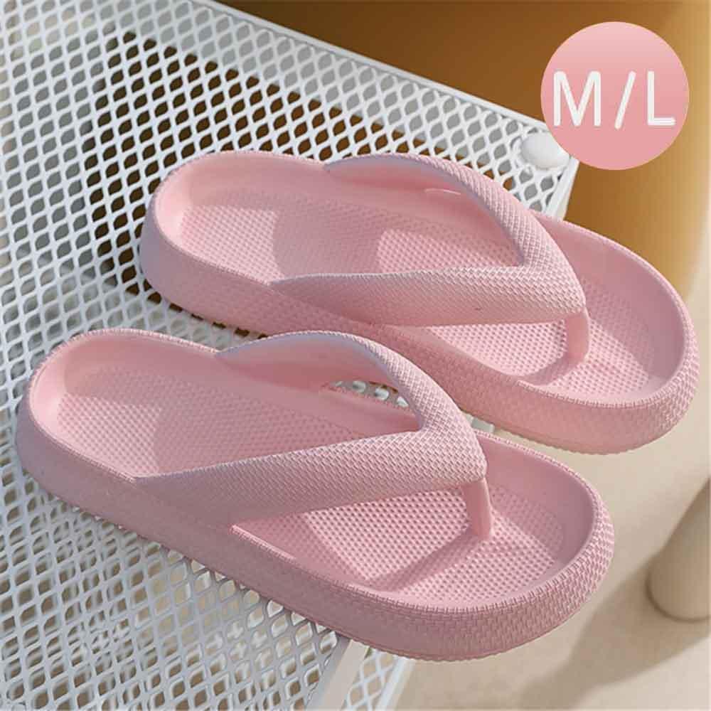 Pink Solid Soft Sole Flip Flop Slippers - Jewelry Store by Erik Rayo