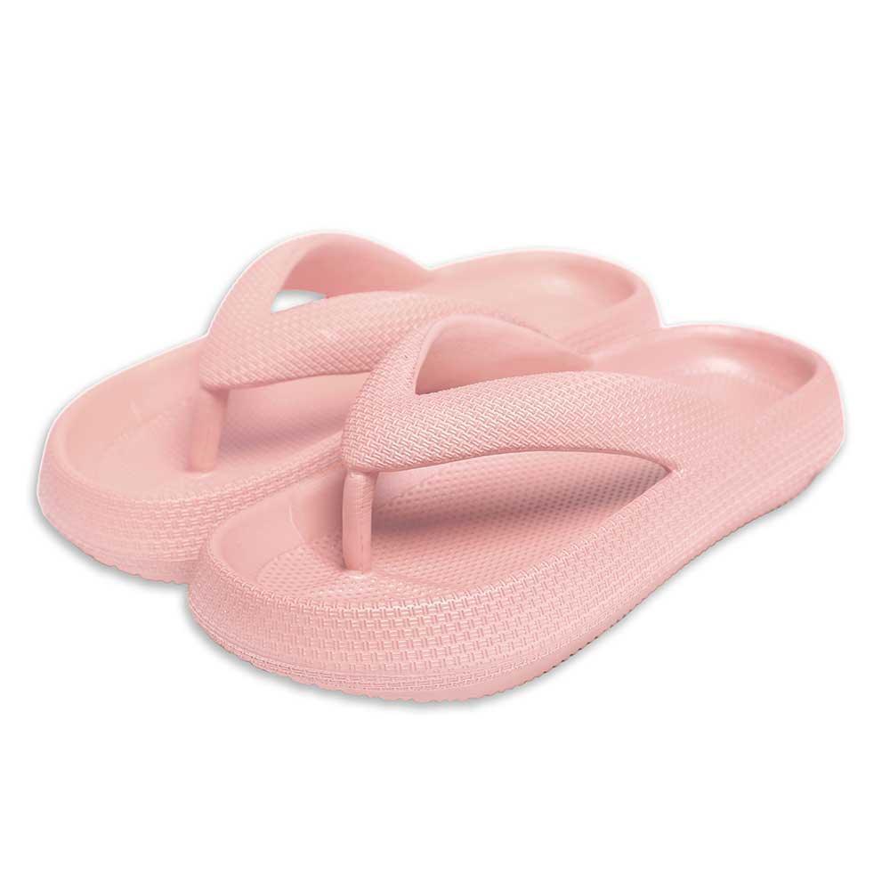 Pink Solid Soft Sole Flip Flop Slippers - Jewelry Store by Erik Rayo
