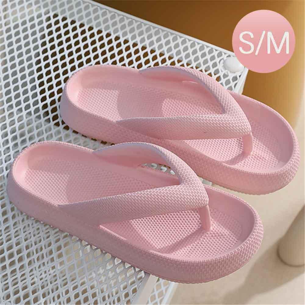 Pink Solid Soft Sole Flip Flop Slippers - Jewelry Store by Erik Rayo