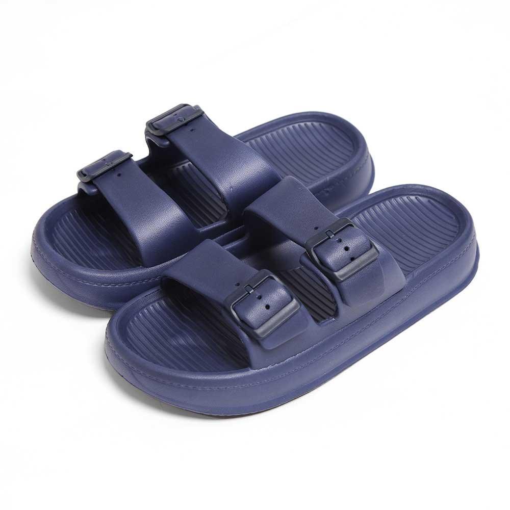 Blue Solid Soft Sole Slippers - Jewelry Store by Erik Rayo