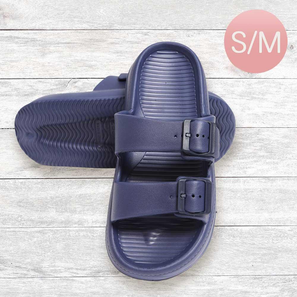 Blue Solid Soft Sole Slippers - Jewelry Store by Erik Rayo