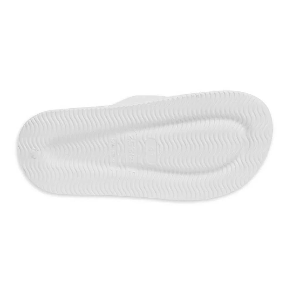 White Solid Soft Sole Slippers - Jewelry Store by Erik Rayo