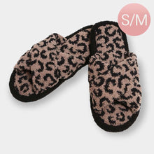 Load image into Gallery viewer, Leopard Patterned Crisscross Soft Home Indoor Floor Slippers
